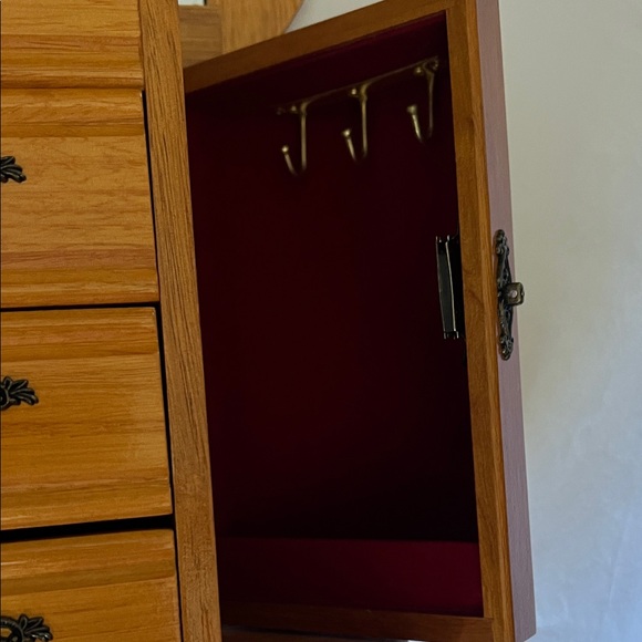 Wooden Jewelry Box with Mirror - Picture 8 of 11